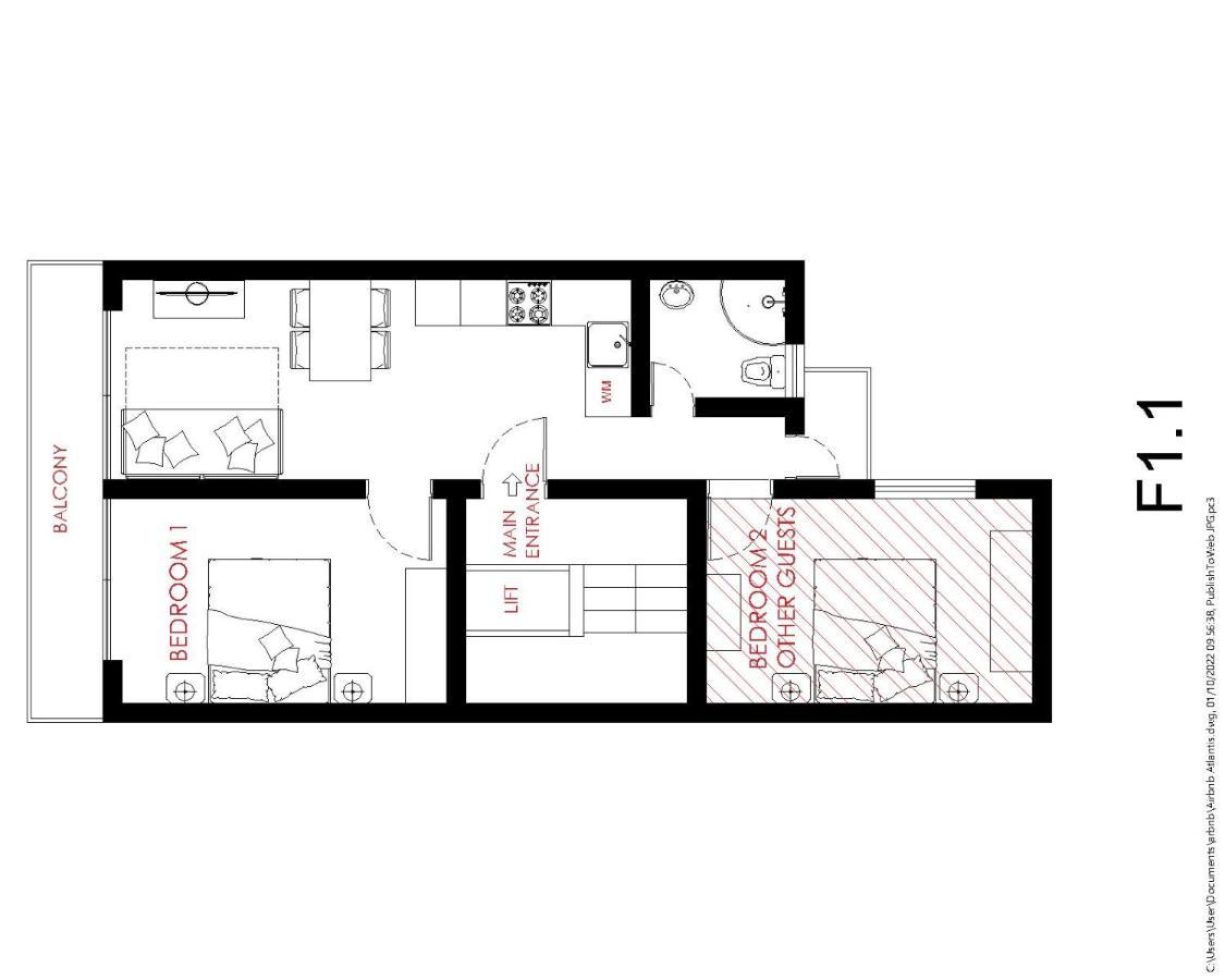 F1 1 Lovely Room, Bathroom And Living Shared St. Julian's Exteriör bild